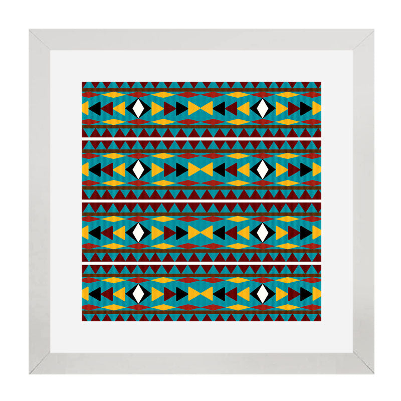 3 Piece Pattern Wall Art Frame - Scandinavian Motif