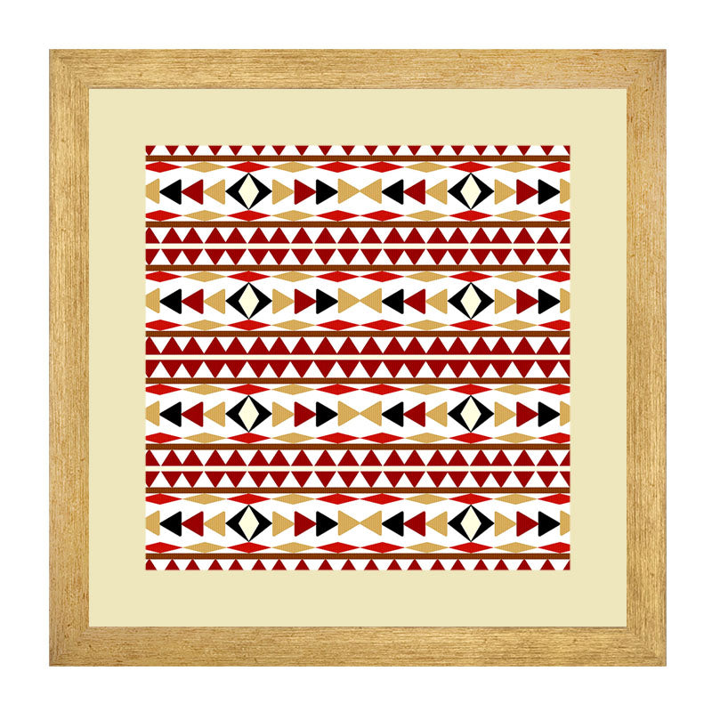 3 Piece Pattern Wall Art Frame - Scandinavian Motif