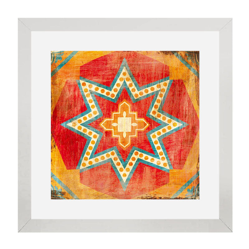 3 Piece Mandala Floral Wall Art - Moroccan Style