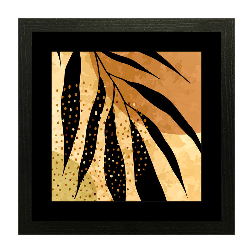 Set of 3 Modern Leaf Impression Wall Art - Botanical Design