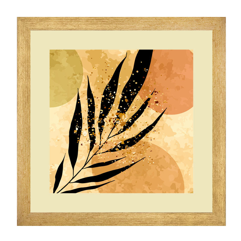 Set of 3 Modern Leaf Impression Wall Art - Botanical Design