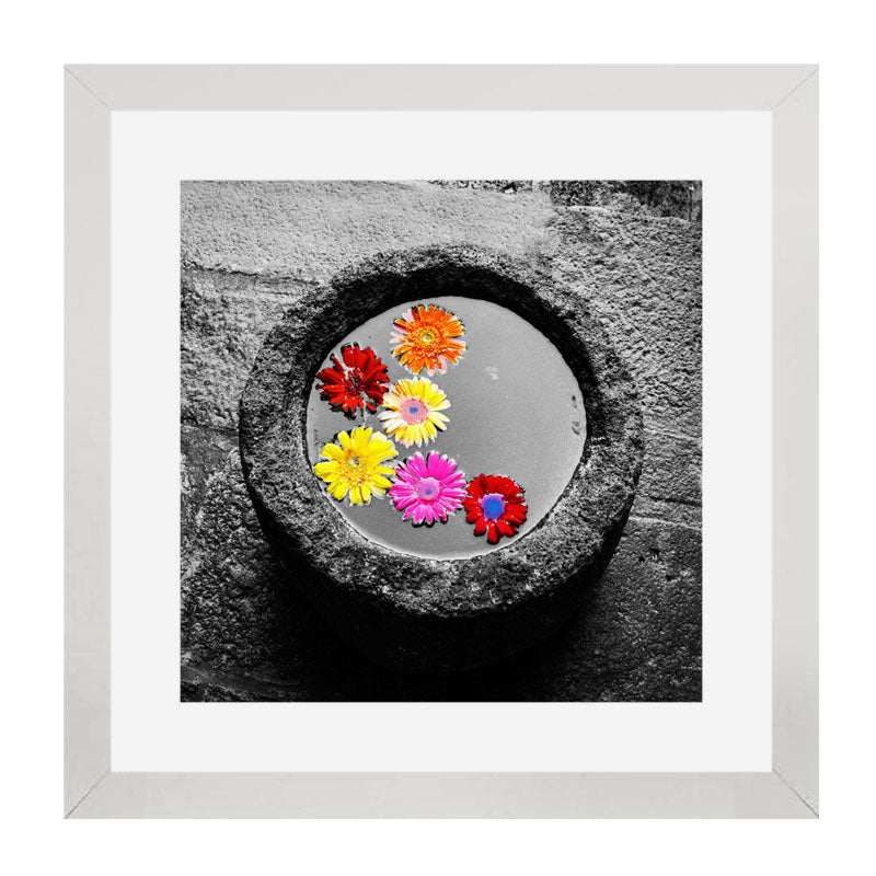 Set of 3 Flower Pot Modern Wall Art - Minimal Floral Decor
