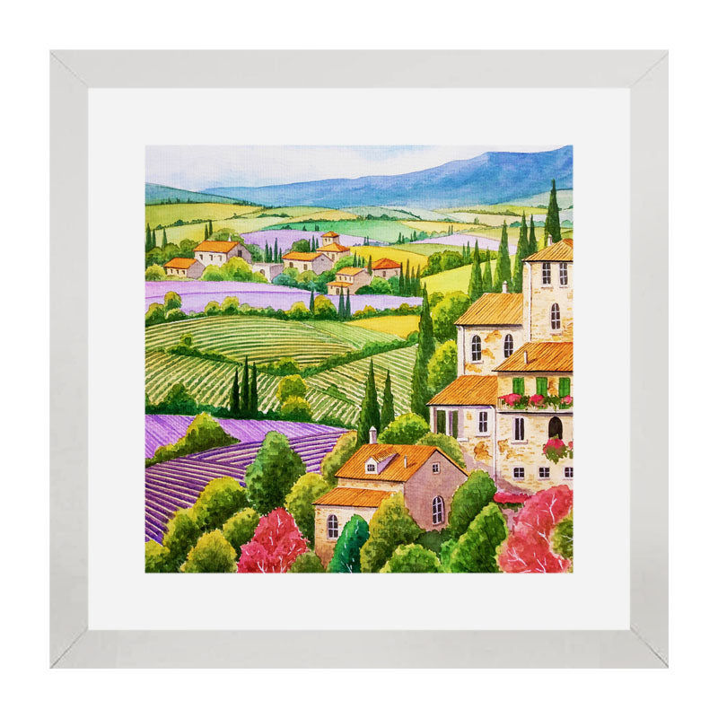 Set of 2 Italian Countryside Wall Frames - Rustic Italian Views