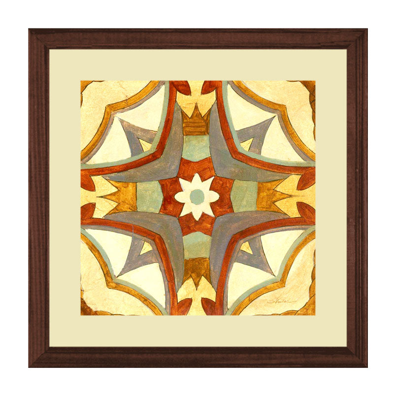 Set of 4 Colorful Mandala Motifs Framed Art - Vibrant Mandala Design