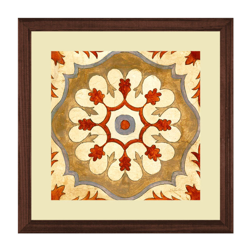 Set of 4 Colorful Mandala Motifs Framed Art - Vibrant Mandala Design