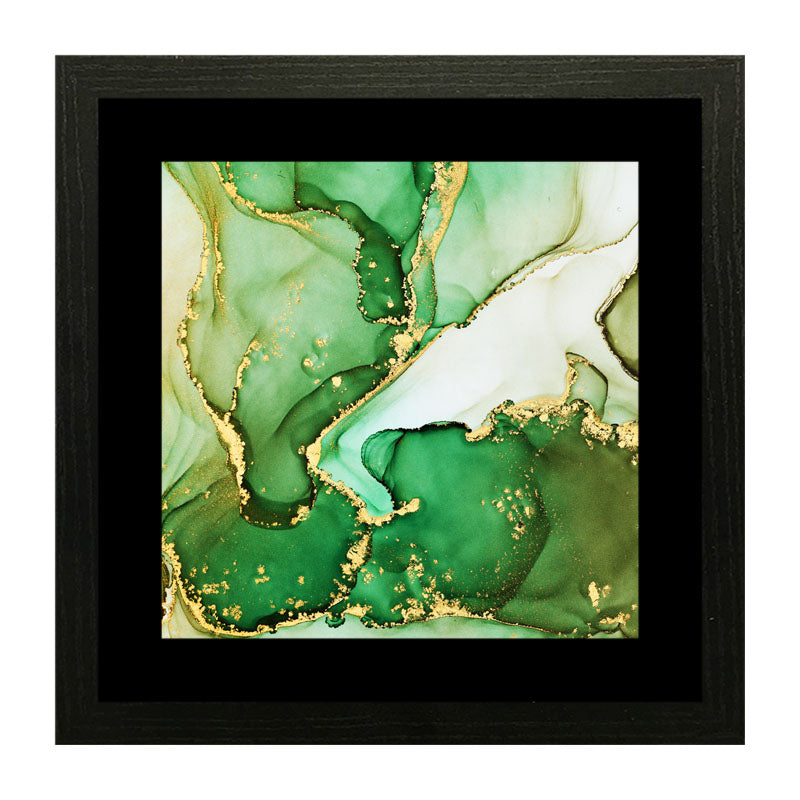 Set of 4 Colorful Abstract Marble Wall Frames - Vibrant Marble Art