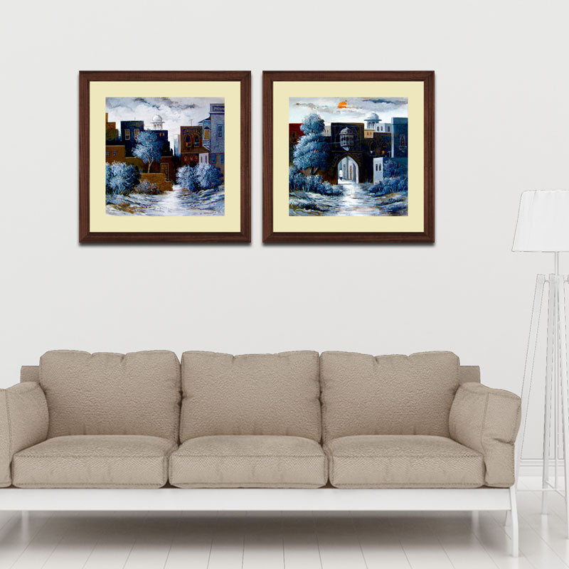 2 Piece Rustic Charm Wall Frame Set – Vintage Cozy Home Décor