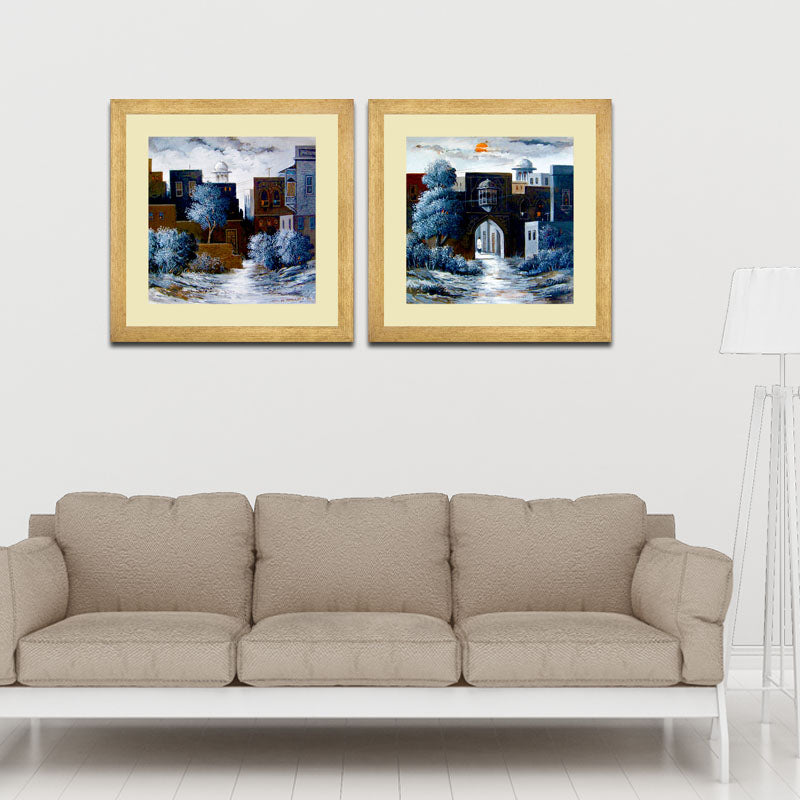 2 Piece Rustic Charm Wall Frame Set – Vintage Cozy Home Décor
