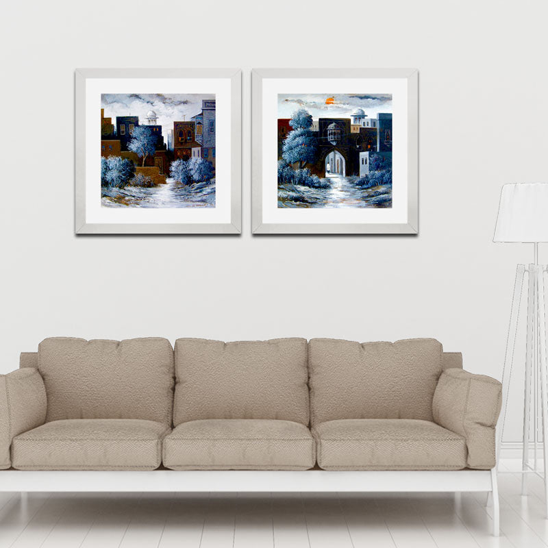 2 Piece Rustic Charm Wall Frame Set – Vintage Cozy Home Décor