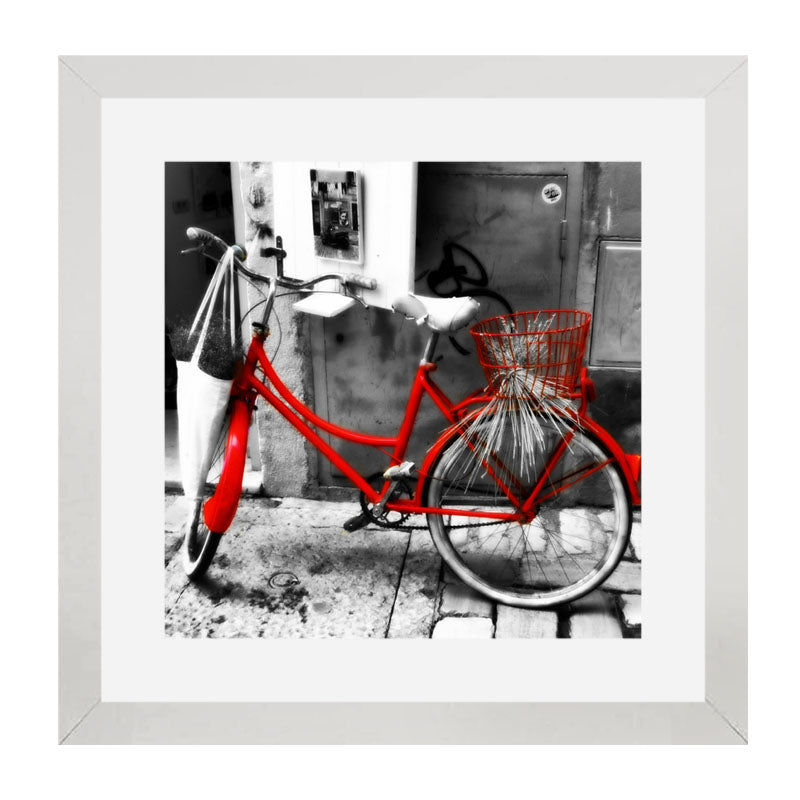 Set of 3 Bicycle & Motorcycle Wall Frames - Monochrome Vintage Ride