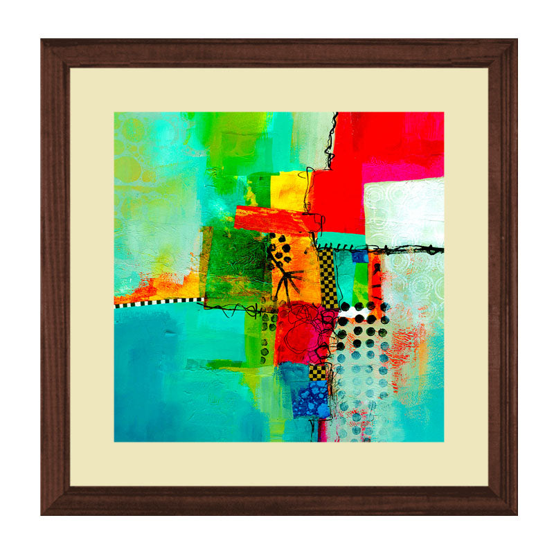 3 Piece Bold Abstract Wall Frames – Color Splash Art