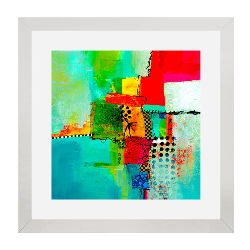 3 Piece Bold Abstract Wall Frames – Color Splash Art