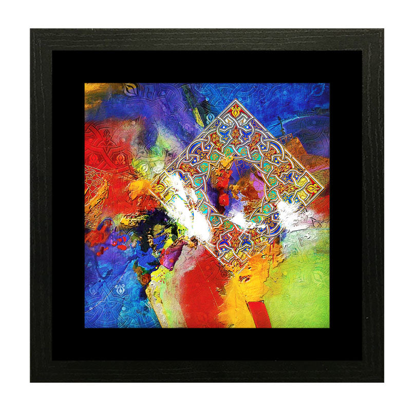 Set of 3 Electric Abstract Wall Frames – Vibrant Modern