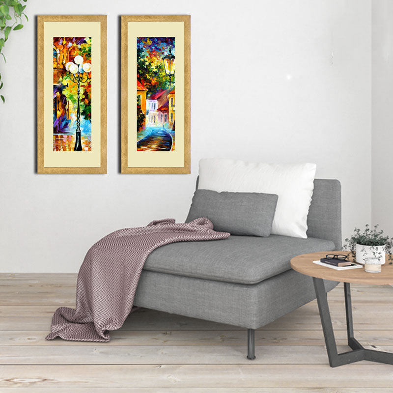Set of 2 Bloom Festival Wall Frame Set – Bright Floral Art