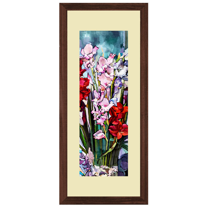 Set of 2 Pink Garden Wall Frame Set – Floral Bloom