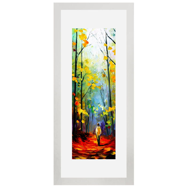 2 Piece Seasons of Gold Wall Frame Set – Autumn Path Tree