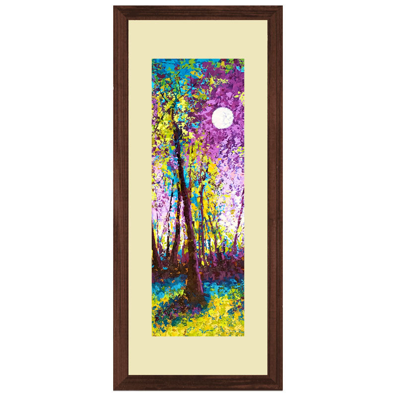 Set of 2 Mystical Trees Wall Frame Set – Vibrant Forest Scene