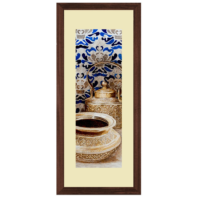 Set of 3 Rustic Bronze Vase Wall Frame Set – Classic Rustic Framed Triptych
