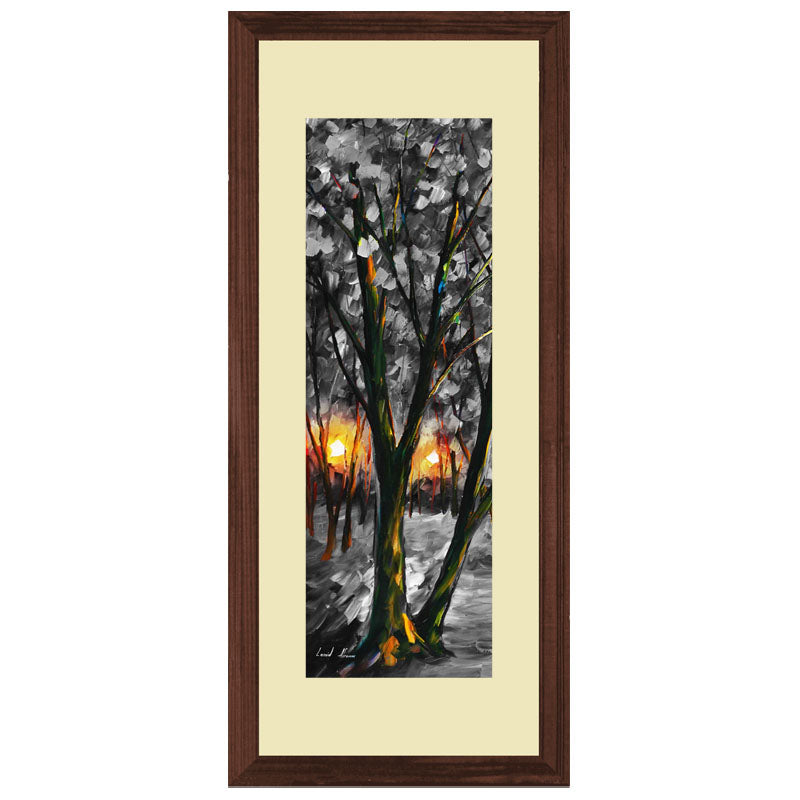 Set of 3 Winter Silence Wall Frame Set – Monochrome Tree