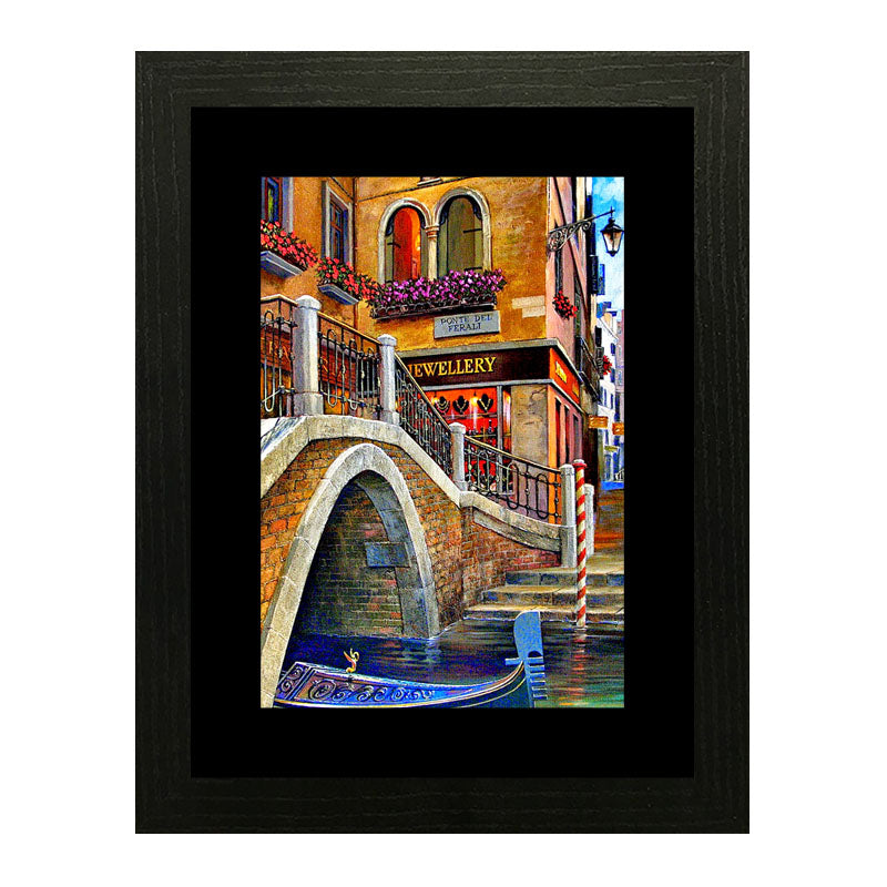 2 Piece Venice Street View Wall Frames – European Architecture