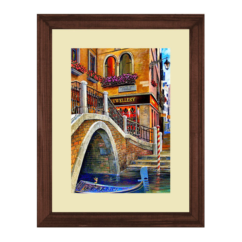 2 Piece Venice Street View Wall Frames – European Architecture