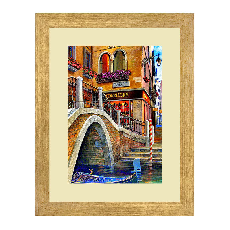 2 Piece Venice Street View Wall Frames – European Architecture