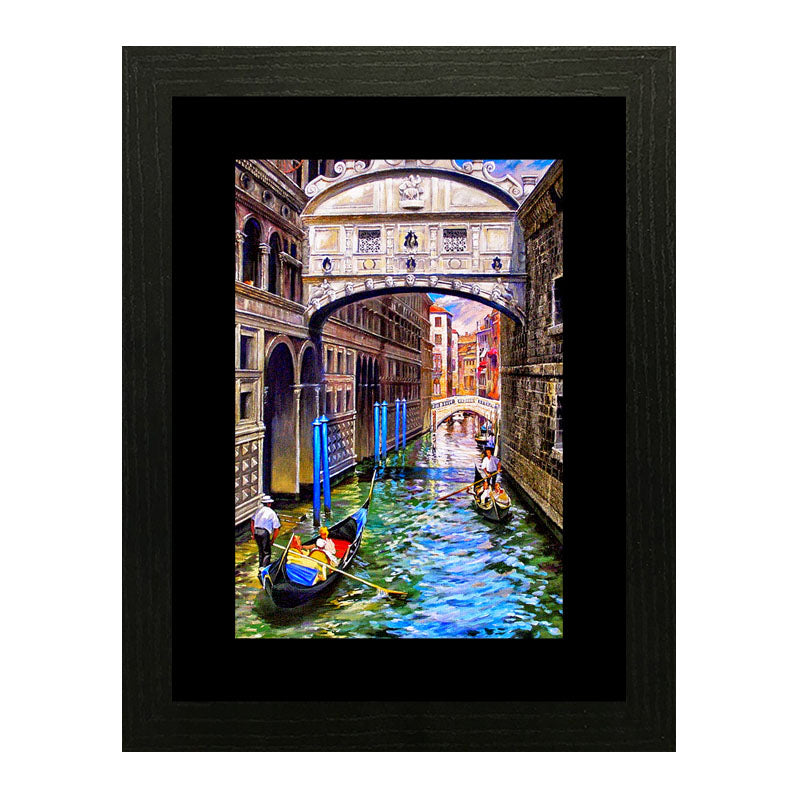 2 Piece Venice Street View Wall Frames – European Architecture