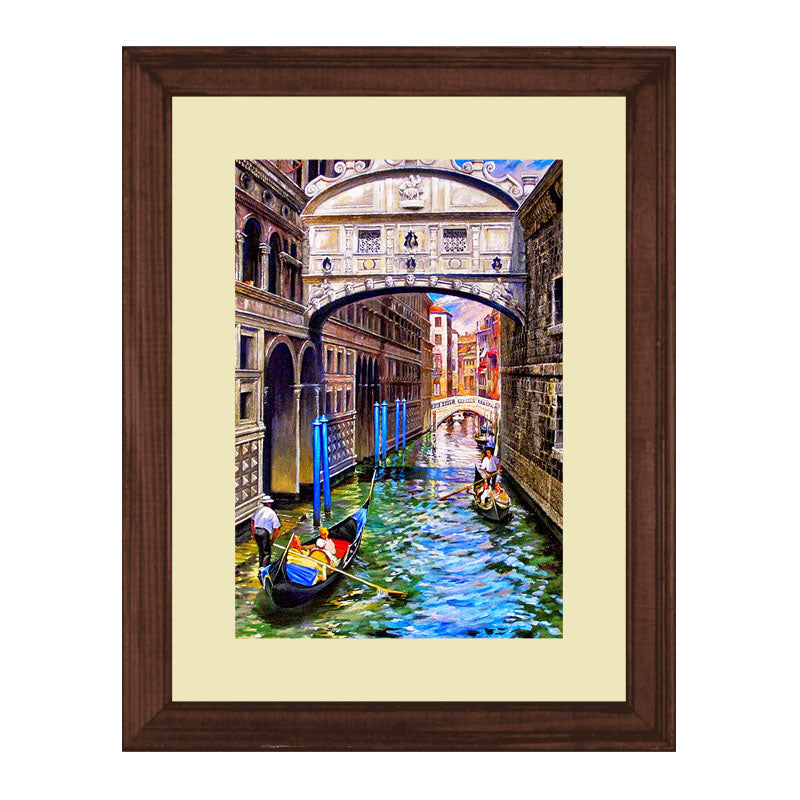 2 Piece Venice Street View Wall Frames – European Architecture