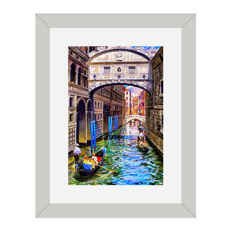 2 Piece Venice Street View Wall Frames – European Architecture
