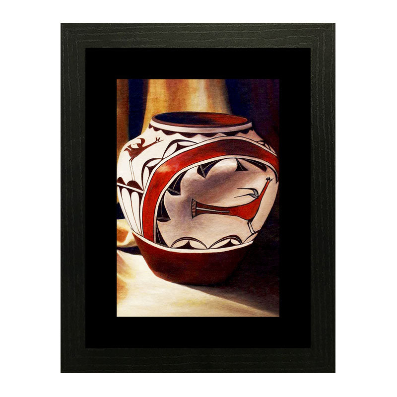 Set of 2 Artisan Pottery Wall Frames – Ceramic Jug & Bowl