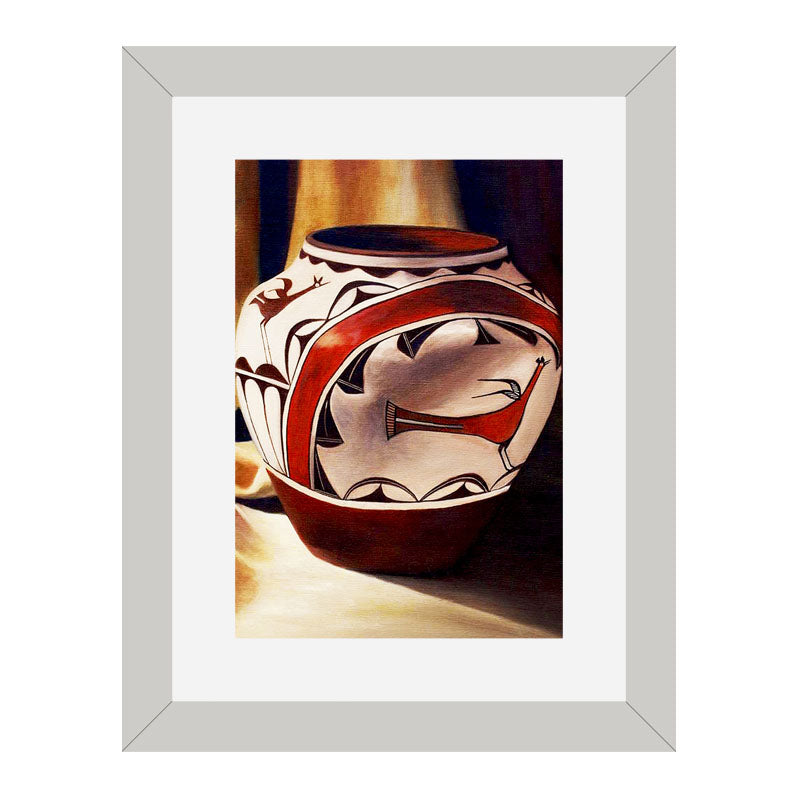 Set of 2 Artisan Pottery Wall Frames – Ceramic Jug & Bowl