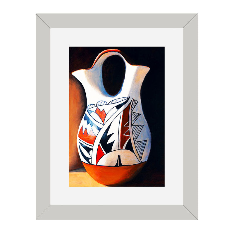Set of 2 Artisan Pottery Wall Frames – Ceramic Jug & Bowl