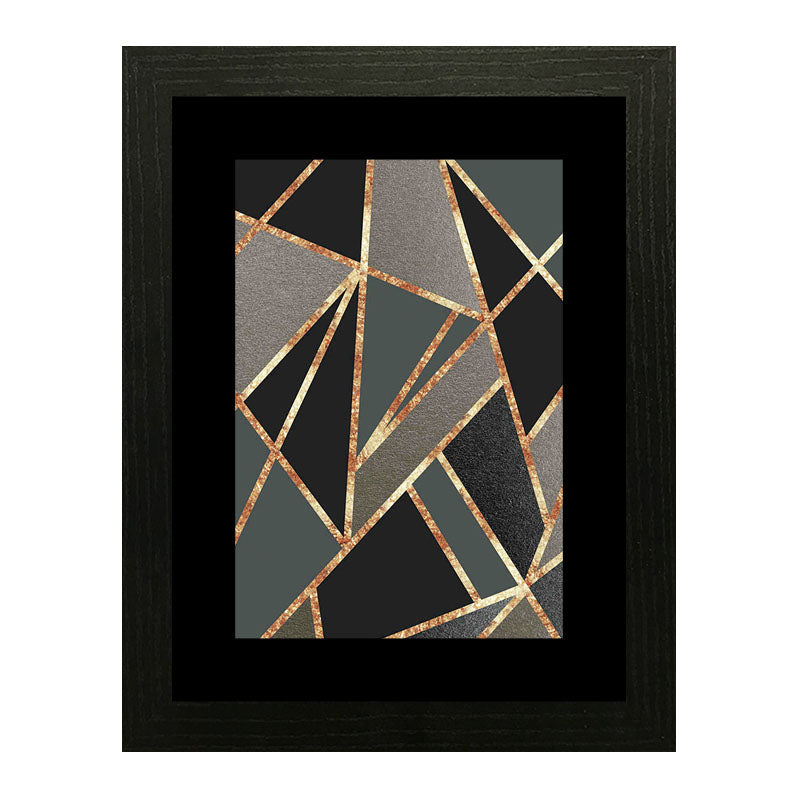 Set of 2 Lava Gold Wall Frames – Molten Abstract Texture