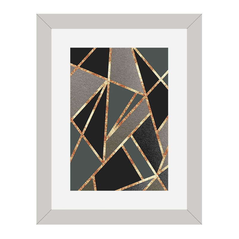 Set of 2 Lava Gold Wall Frames – Molten Abstract Texture