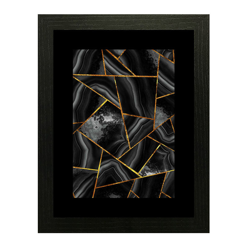 Set of 2 Gold Web Wall Frames – Metallic Abstract Art