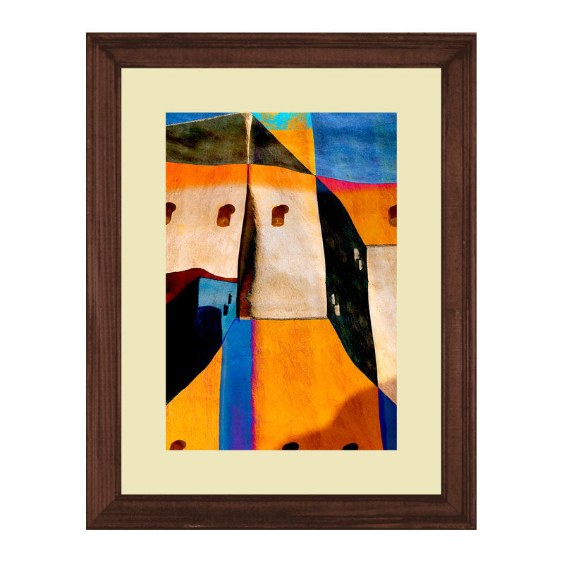 Set of 2 Colorblock Canvas Wall Frames – Bold Artistic Patterns