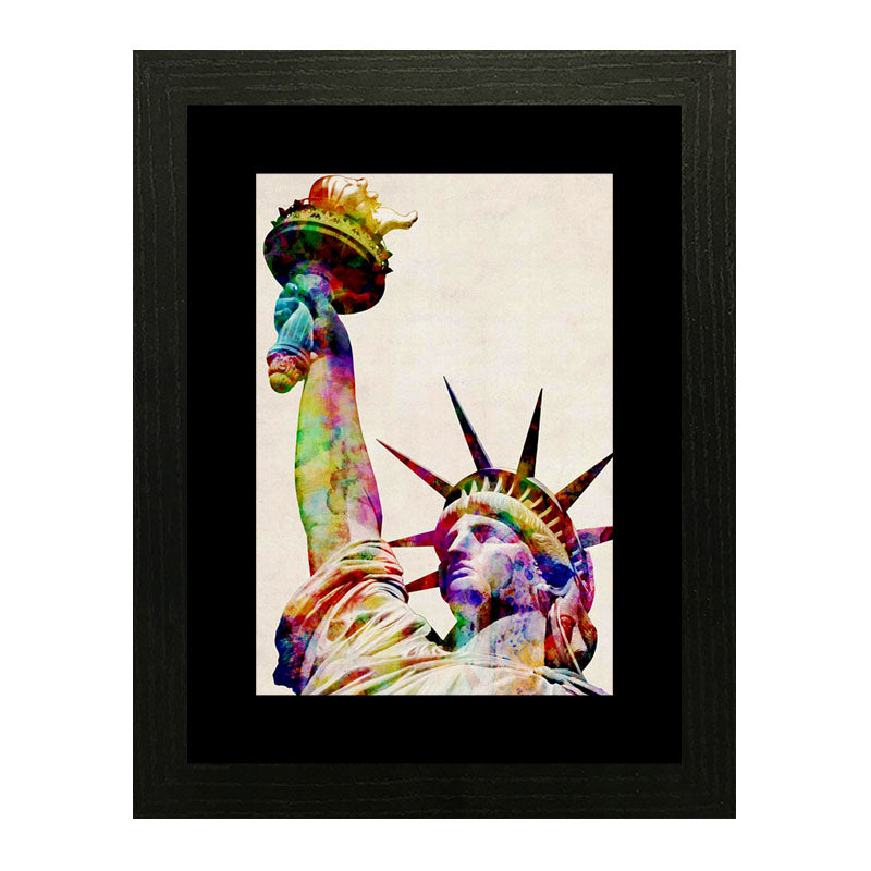 Set of 2 Landmark Sketch Wall Frames – Statue of Liberty & Leaning Tower