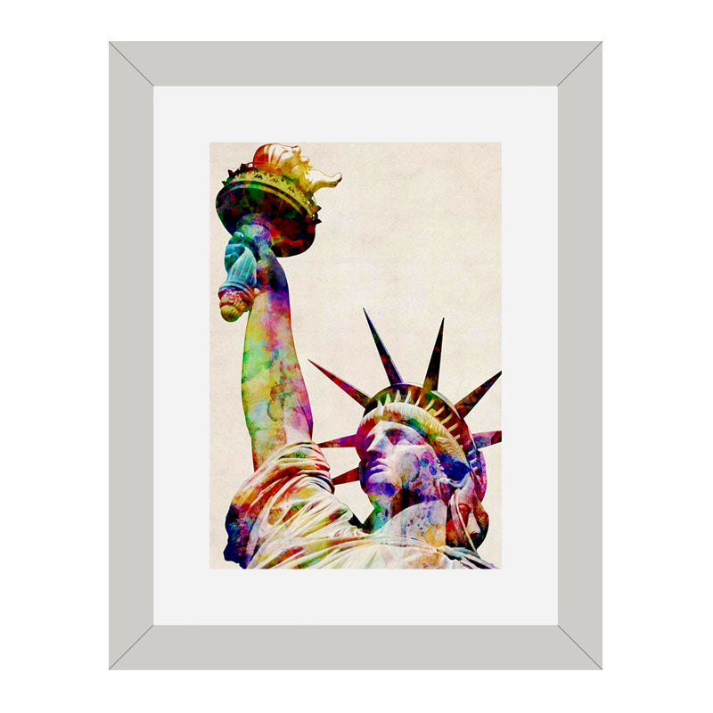 Set of 2 Landmark Sketch Wall Frames – Statue of Liberty & Leaning Tower