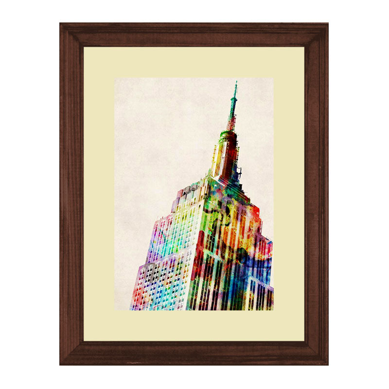 Set of 2 Urban Icons Wall Frames – NYC Chrysler & Rome Architecture