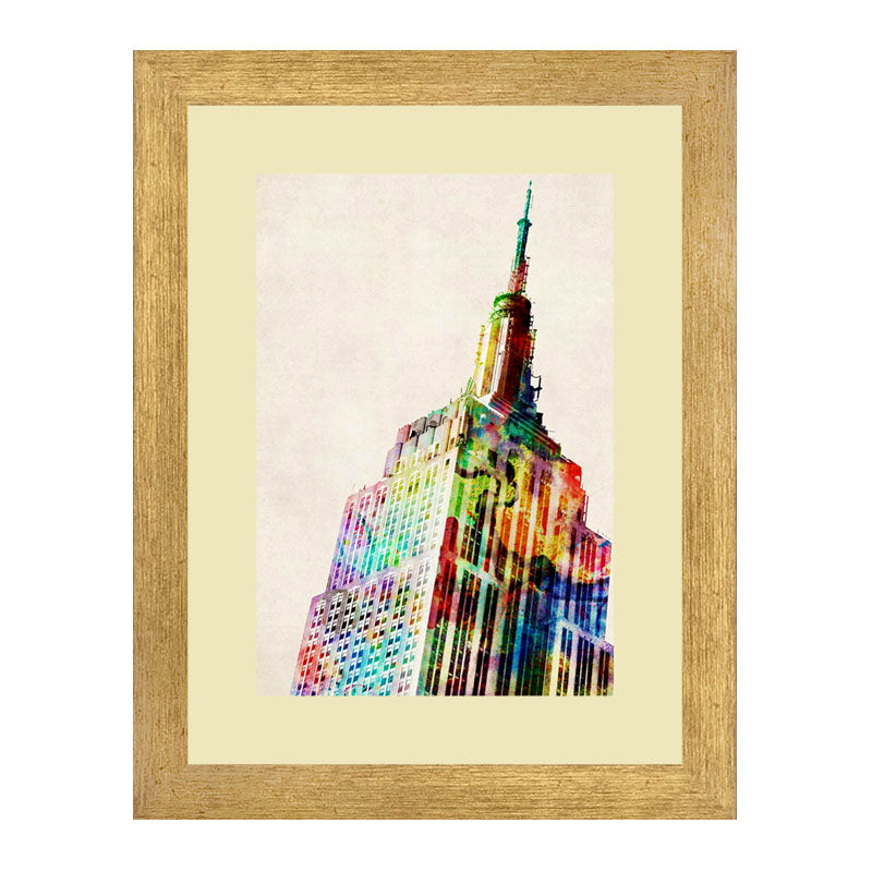 Set of 2 Urban Icons Wall Frames – NYC Chrysler & Rome Architecture