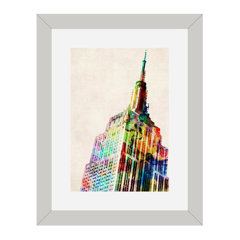 Set of 2 Urban Icons Wall Frames – NYC Chrysler & Rome Architecture