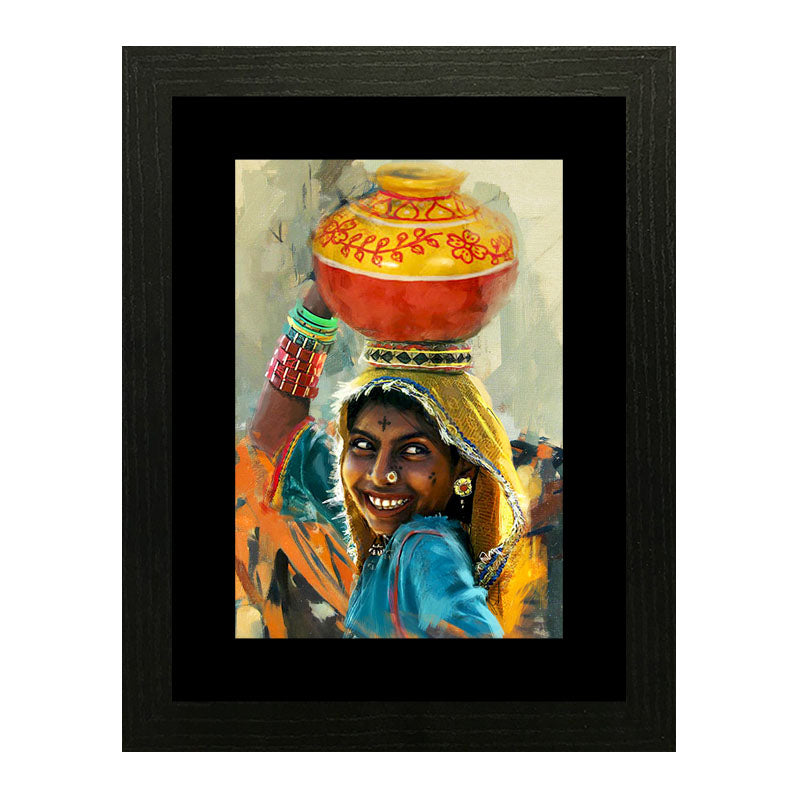2 Piece Festival Spirit Wall Frames – Traditional Indian Celebration Art