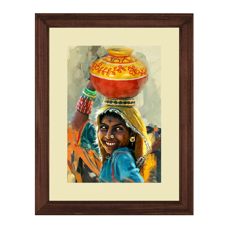 2 Piece Festival Spirit Wall Frames – Traditional Indian Celebration Art