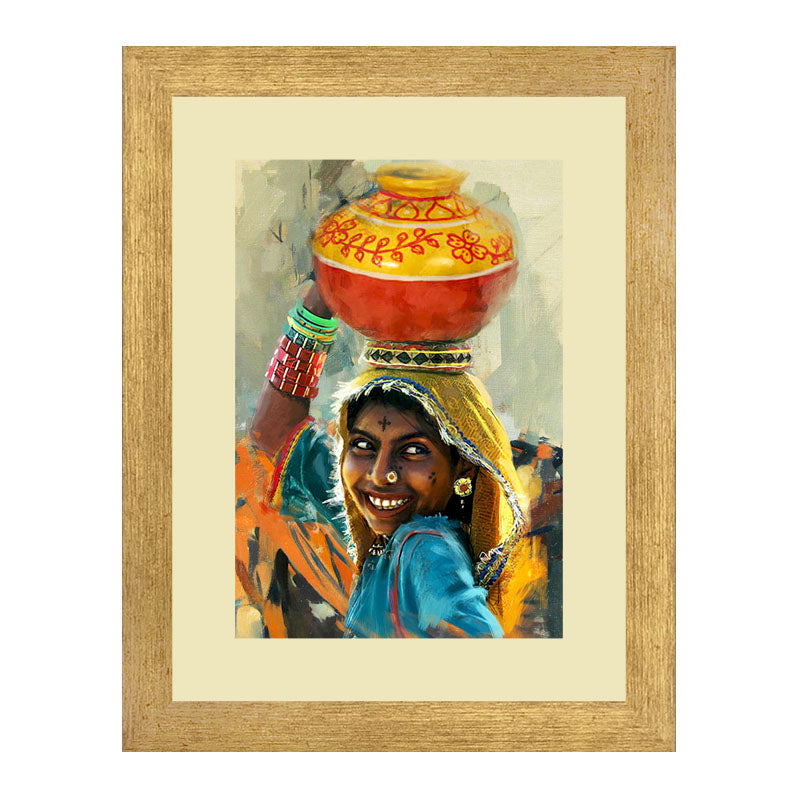 2 Piece Festival Spirit Wall Frames – Traditional Indian Celebration Art