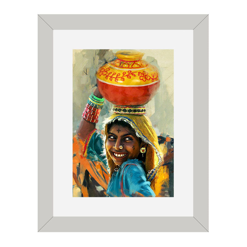 2 Piece Festival Spirit Wall Frames – Traditional Indian Celebration Art