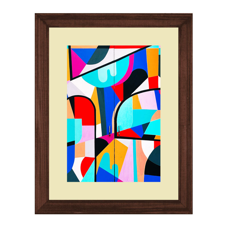 2 Piece Artistic Movement Wall Frames – Bold Abstract Geometry