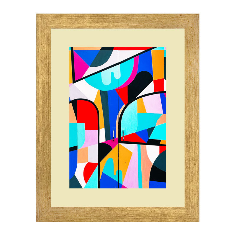 2 Piece Artistic Movement Wall Frames – Bold Abstract Geometry