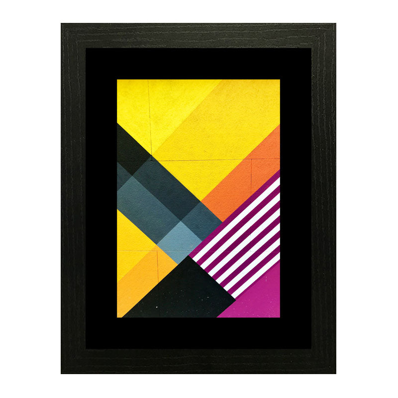 2 Piece Graphic Color Block Wall Frames – Modern Pop Art