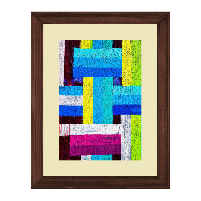 2 Piece Graphic Color Block Wall Frames – Modern Pop Art
