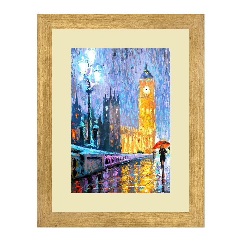 Set of 2 City Lights Wall Frames – Eiffel Tower in Seasons